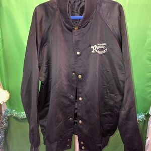 Black Button-Up Men's Jacket